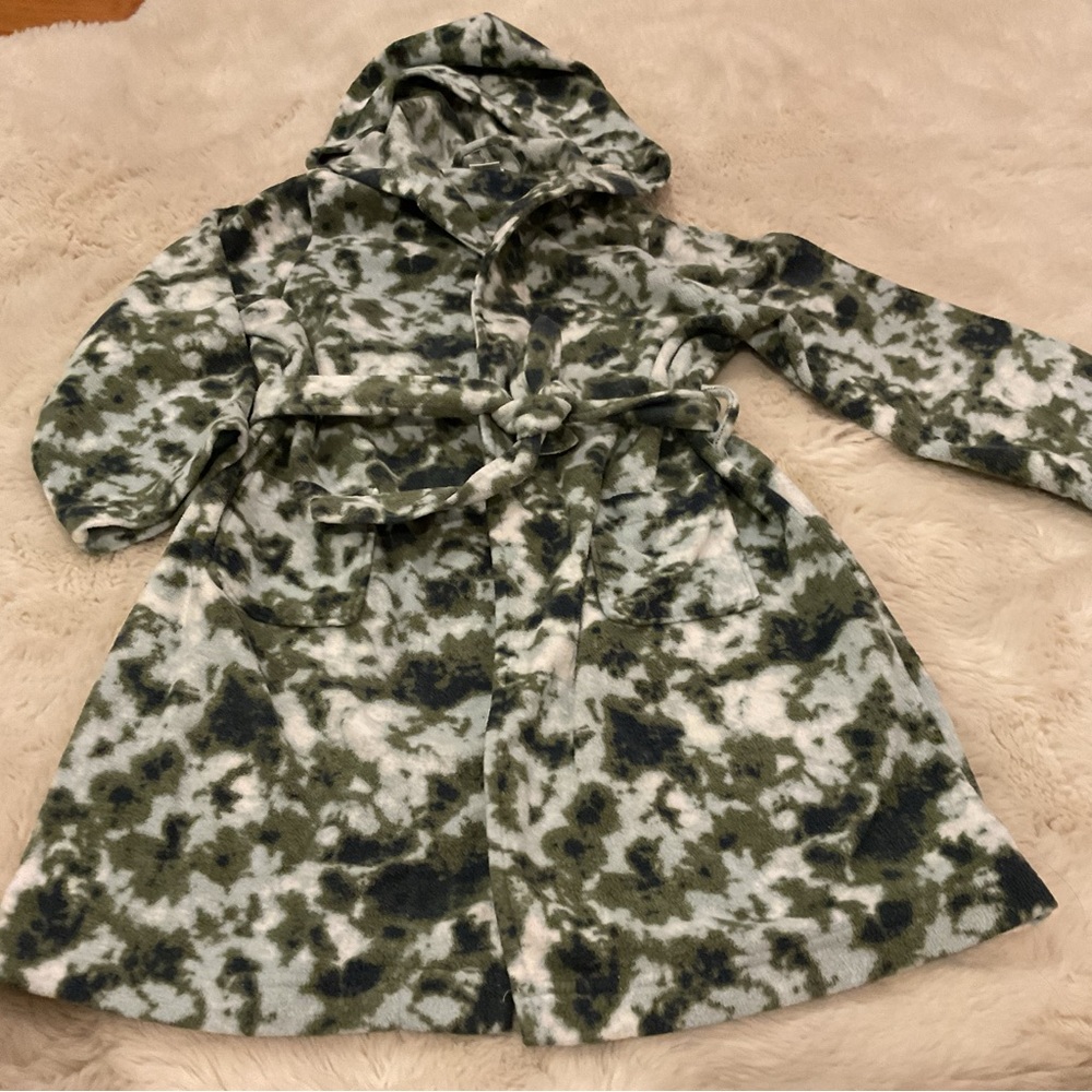 Kid Camouflage Hooded Robe Size 5/6